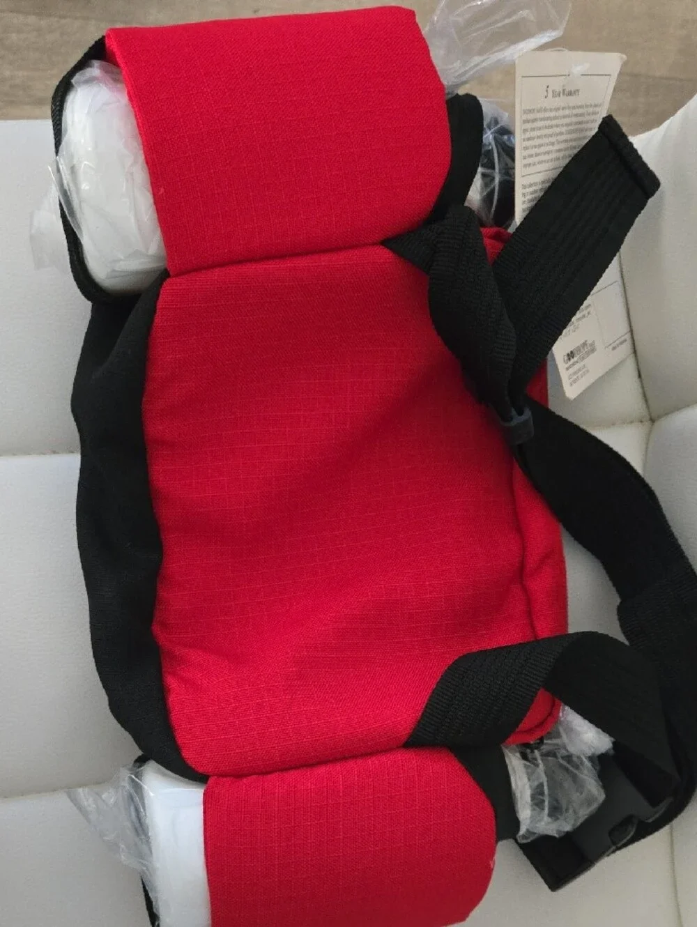 Travelwell Red and Black Fanny Pack with Front Mesh Pocket, New